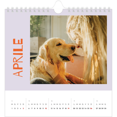 Calendari quadrati — Divertente colorato [Aprile]