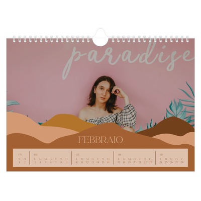 Calendario fotografico A4 — Montagne [Febbraio]