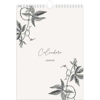 Calendario personalizzato A4 — Inchiostro e edera [copertina]