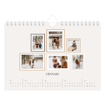 Calendario Fotografico A5 Orizzontale — Galleria fotografica a parete