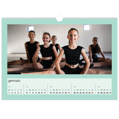 Calendario A3 orizzontale  — Neo Scandi [Gennaio]