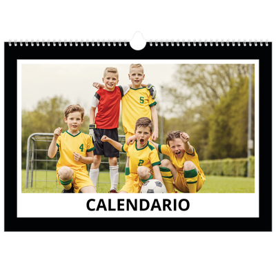 Calendario A3 orizzontale  — Cornice monocromatica [copertina]