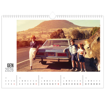 Calendario Fotografico A3 Orizzontale — Testo abbreviato