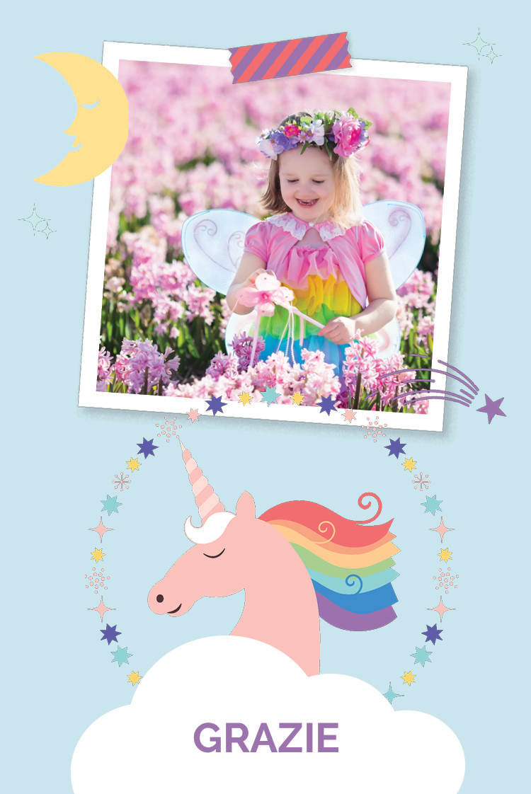 Biglietti di ringraziamento — Unicorno