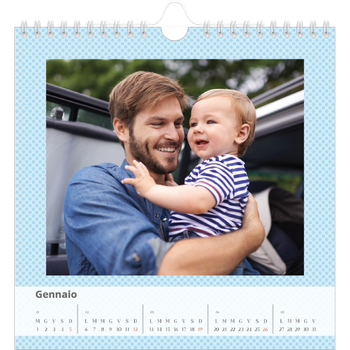 Calendario Fotografico Quadrato — Modelli pastello