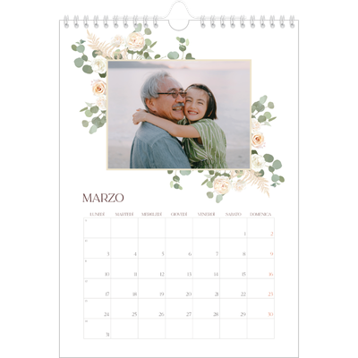 Calendario personalizzato A4 — Boho [Marzo]
