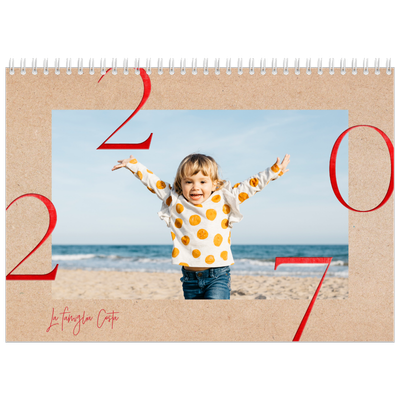 Calendario A4 Doppio — Esplosioni di rosso [copertina]