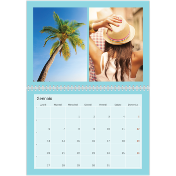 Calendario A4 Doppio — Luminoso e vivace