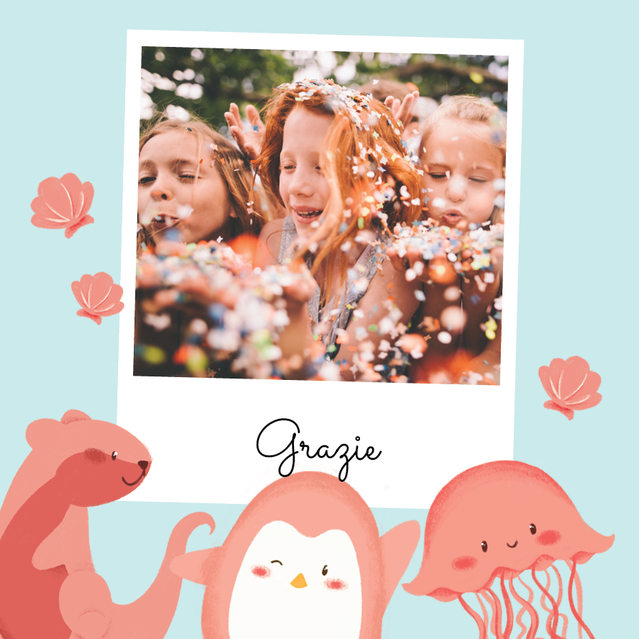 Biglietti di ringraziamento — Creature marine