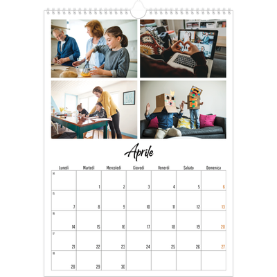 Calendario A3 verticale — Questo sono io [Aprile]