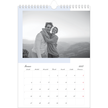 Calendario personalizzato A4 — Schermate a colori