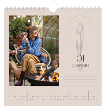 Calendario Fotografico Quadrato — Batanico semplice