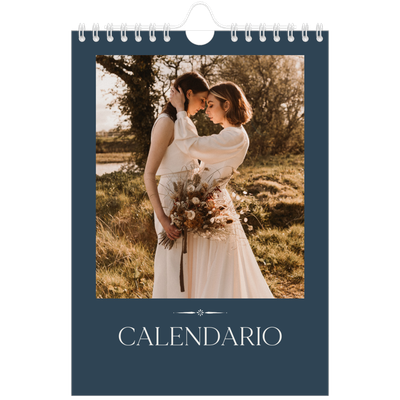 Calendario fotografico A5 — Ardesia e grazie [copertina]