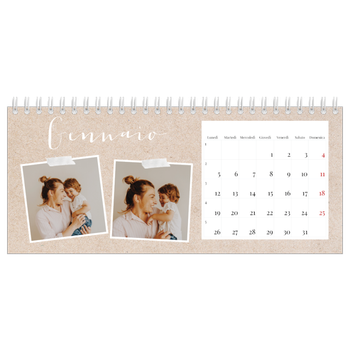 Calendario Fotografico da Tavolo — Calendario di ritagli