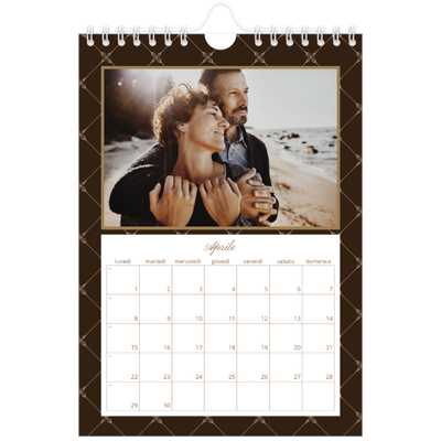 Calendario fotografico A5 — Monocromatico vintage [Aprile]