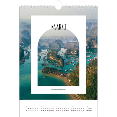Calendario personalizzato A4 — L'arco aperto [Marzo]