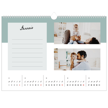 Calendario Fotografico A3 Orizzontale — Calendario delle cose da fare
