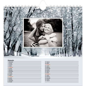 Calendario Fotografico Quadrato — Quattro stagioni