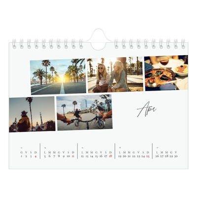 Calendario fotografico A5 — Soggiorno in città [Aprile]