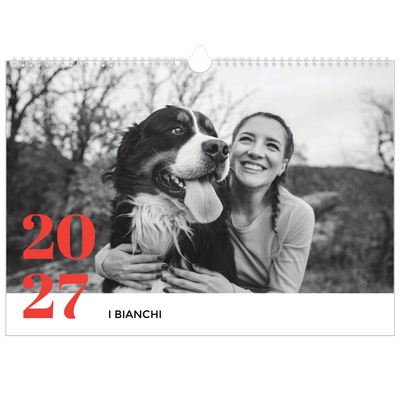Calendario A3 orizzontale  — Un anno audace [copertina]