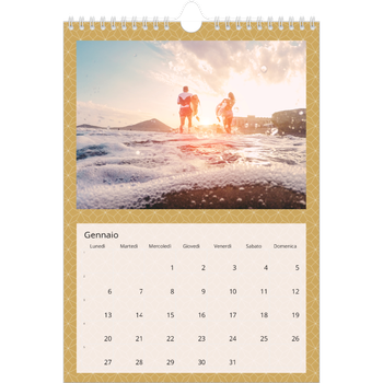 Calendario personalizzato A4 — Geometrico