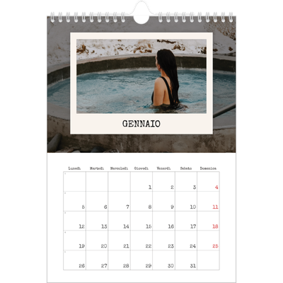 Calendario personalizzato A4 — La selezione ritratti [Gennaio]