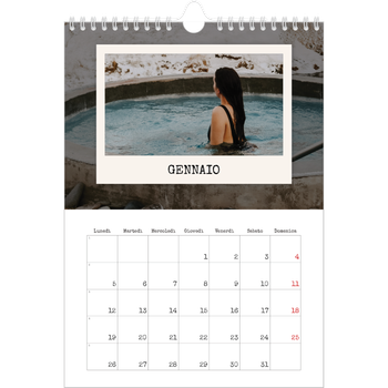 Calendario personalizzato A4 — La selezione ritratti
