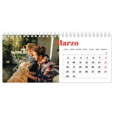 Calendari da tavolo — Un anno audace [Marzo]