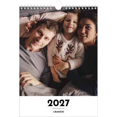 Calendario personalizzato A4 — Riflettore lettera [copertina]