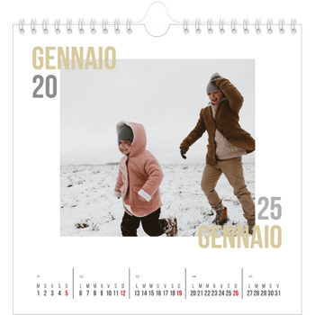 Calendario Fotografico Quadrato — Tipo di coppia
