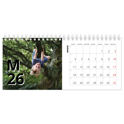 Calendari da tavolo — Stile lettera [copertina]