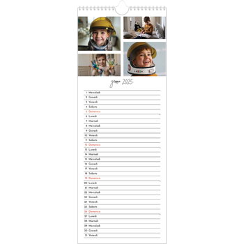 Calendario da cucina (15 x 40 cm) — Disposizioni fotografiche