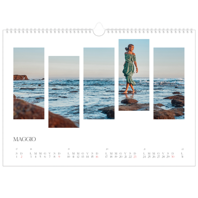 Calendario A3 orizzontale  — Mosaici di viaggio [Maggio]