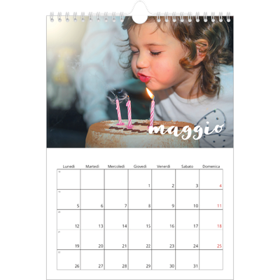 Calendario personalizzato A4 — Scrittura semplice [copertina]
