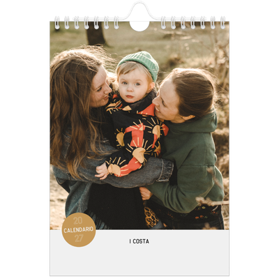 Calendario fotografico A5 — Adesivo fotografico [copertina]