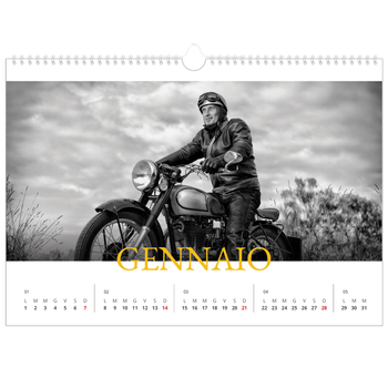 Calendario Fotografico A3 Orizzontale — Stile tradizionale