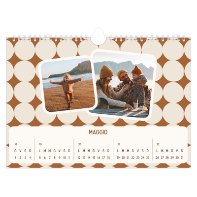 Calendario fotografico A4 — Fantasia rétro [copertina]