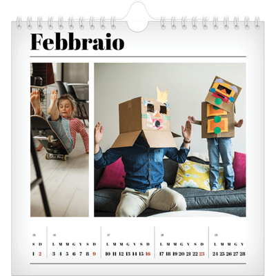 Calendari quadrati — Fresco di stampa [Febbraio]