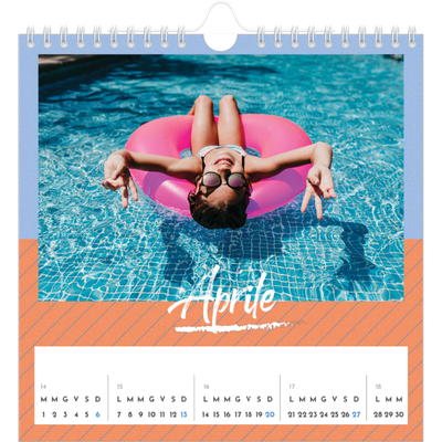 Calendari quadrati — Colore e motivo [Aprile]