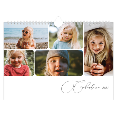 Calendario fotografico A5 — Istantanee e scrittura [copertina]