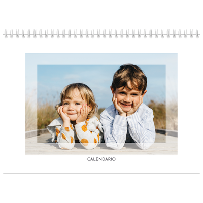Calendario A4 Doppio — Cornice trasparente [copertina]