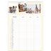 Calendario famiglia A3 verticale — Calendario moderno - Famiglia di 3 [Marzo]