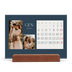 Calendario con supporto in legno orizzontale  — Ardesia e grazie [Gennaio]