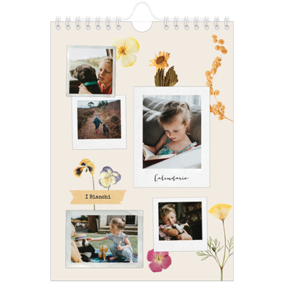 Calendario fotografico A5 — Scrapbooking vintage [copertina]
