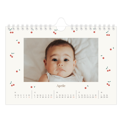 Calendario fotografico A5 — Ciliegie [Aprile]