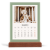 Calendario con supporto in legno verticale  — Colori classici [Marzo]