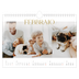 Calendario fotografico A4 — Testo in grande d'oro [Febbraio]