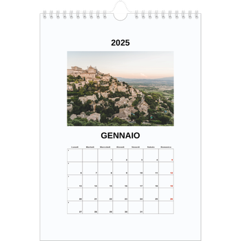 Calendario personalizzato A4 — Foto semplice
