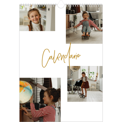 Calendario A3 verticale — Ghirlanda d'oro [copertina]
