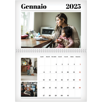 Calendario A4 Doppio — Fresco di stampa